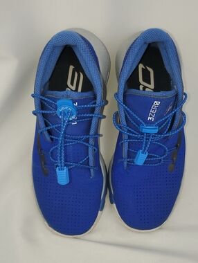 UnderArmour Kids Blue Athletic Sneakers with Lock Lacing